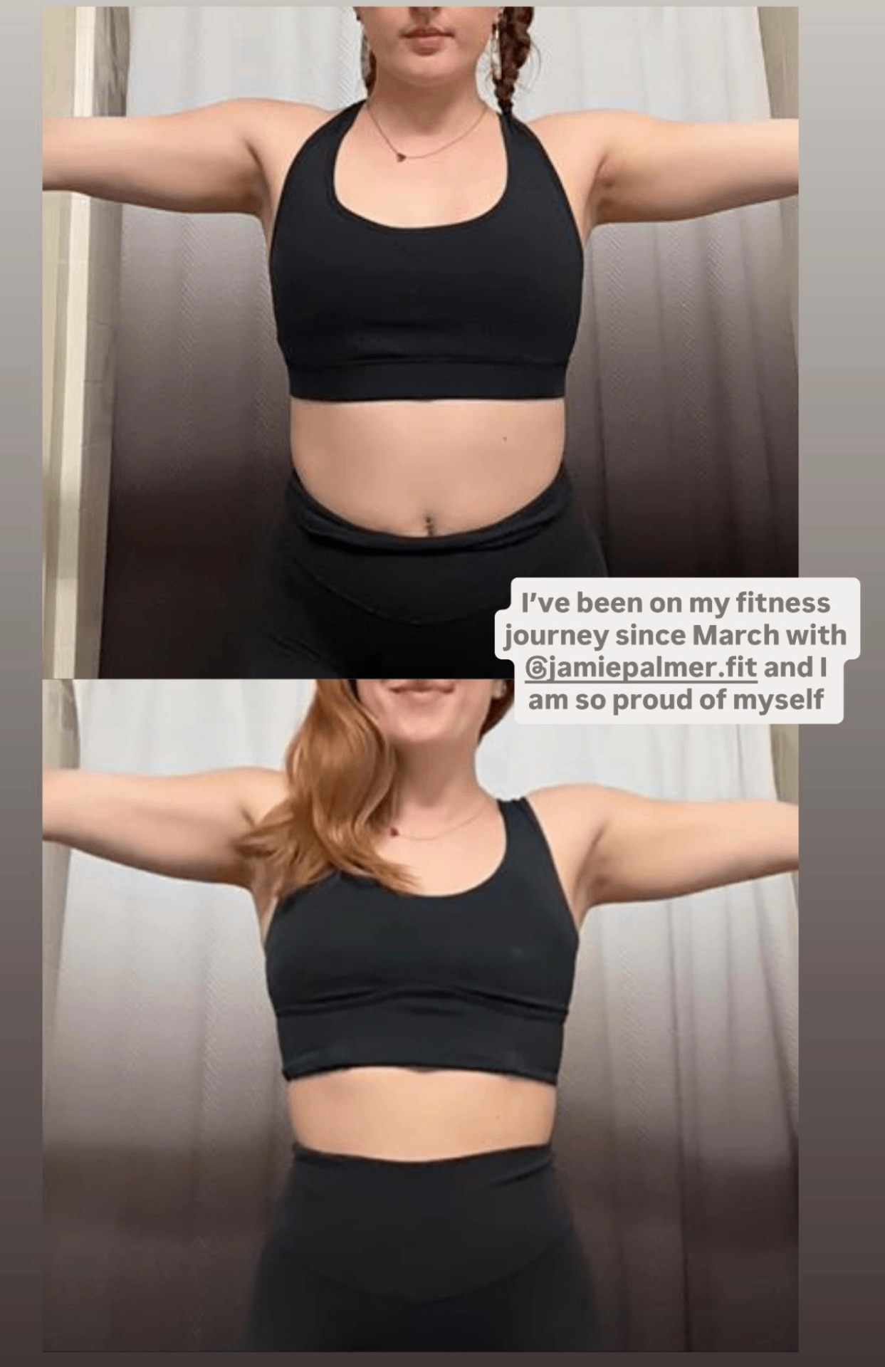 Fitness journey since March with Jamie